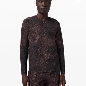 lululemon Lab Ashta Snapdowm Print Men’s‎ Large